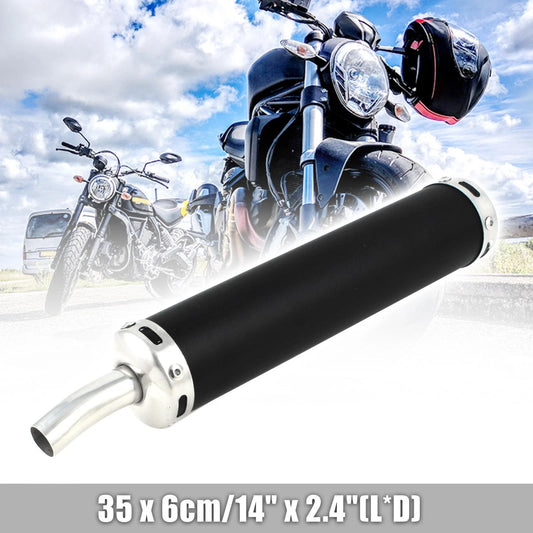 Stainless Steel Exhaust Tip 25mm Inlet Dia Rear Pipe Muffler for Autobicycle