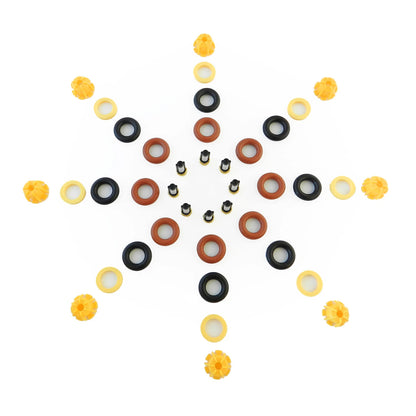 Fuel Injector Service Kit 8 x Injectors for BMW (3mm Pintle Cap Hole)