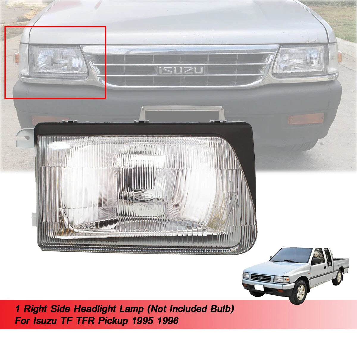 Right Side Headlight for Isuzu TF TFR Ute(1995-1996)