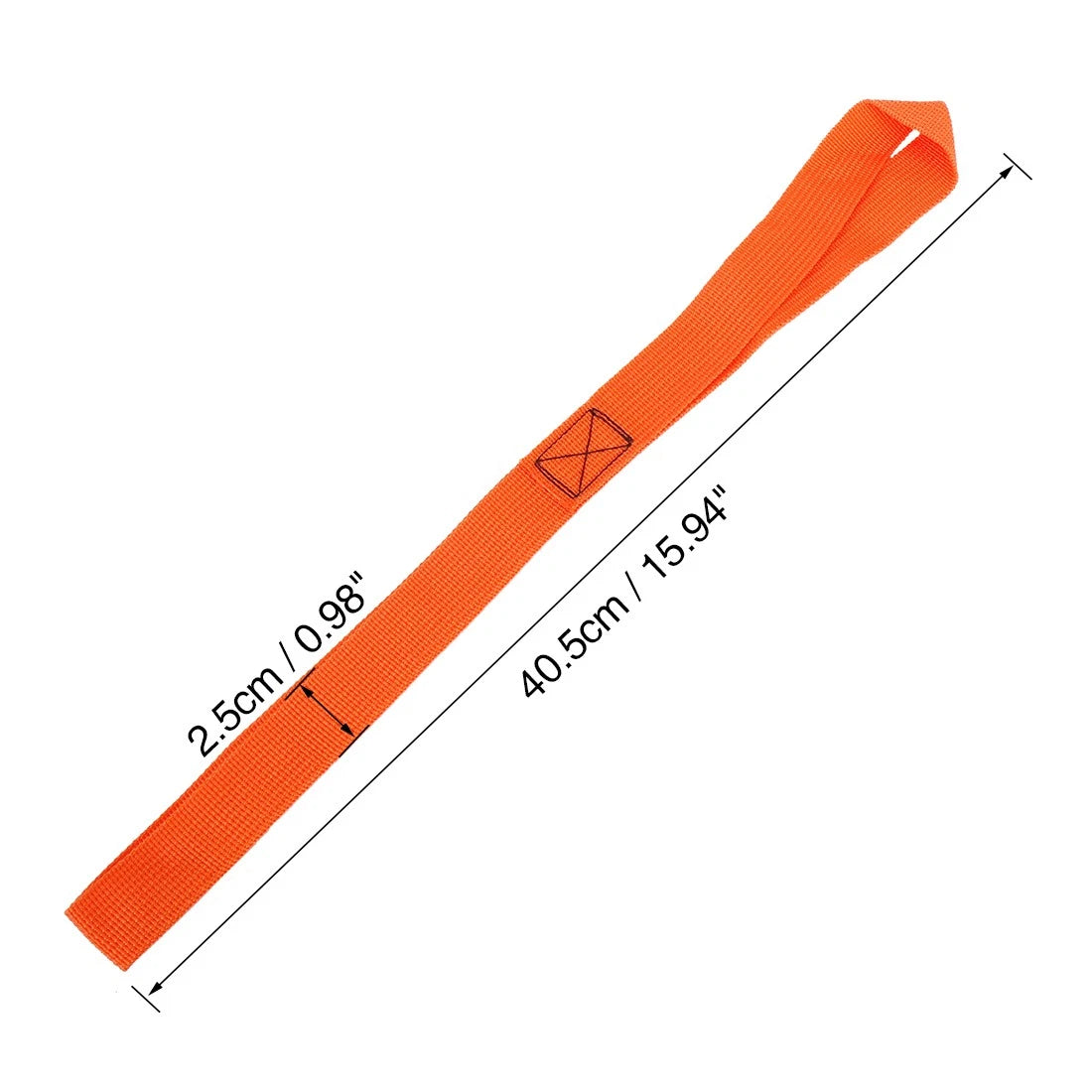 Cargo Belt Loop Tie Down Strap 2.5 x 40.5cm Orange for Motorcycle