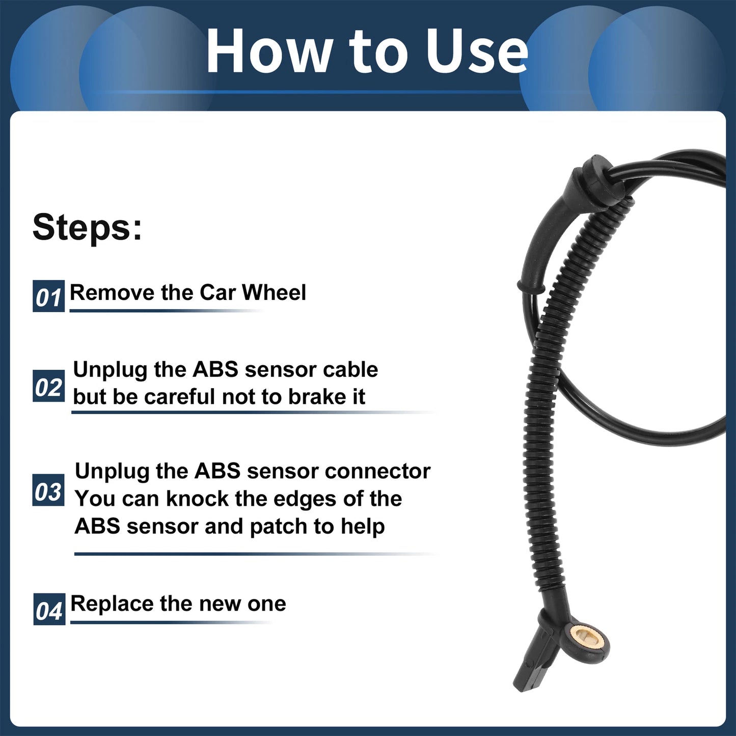 ABS Wheel Speed Sensor for Ford Transit Connect (2002-2013)