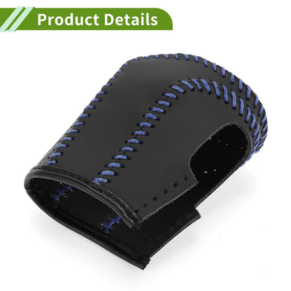 Car Gear Shift Knob Cover for Honda Civic (2016-2021) Black Carbon Fiber Blue