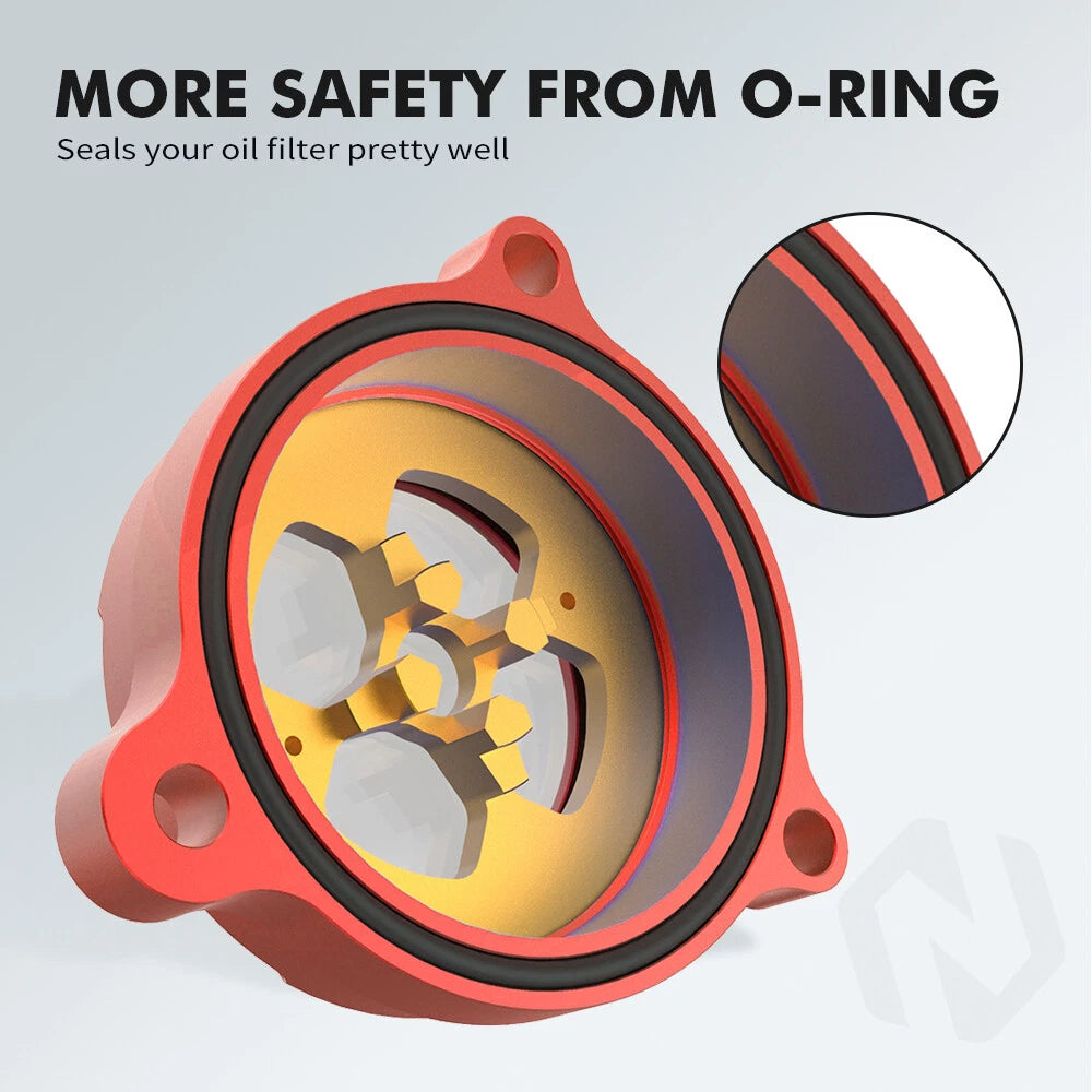 Oil Filter Cover Cap with Seal for Yamaha Raptor 700 YFM700 (2006-2024)