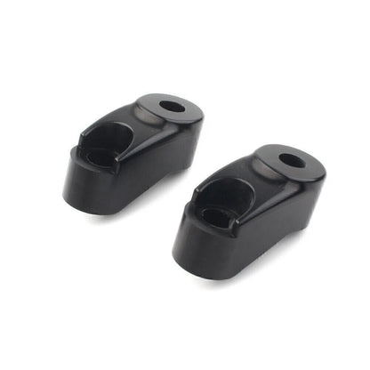 Black Front Turn Signal Relocation Kit for Harley Dyna 39mm 49mm