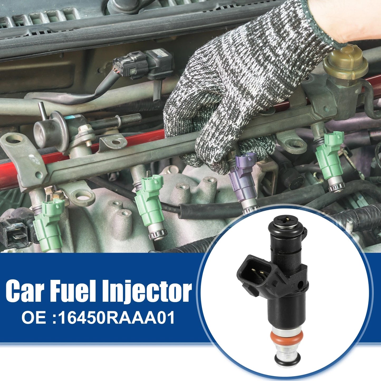 Fuel Injector Nozzle for Honda Accord 2003-2007 (2 x) Black