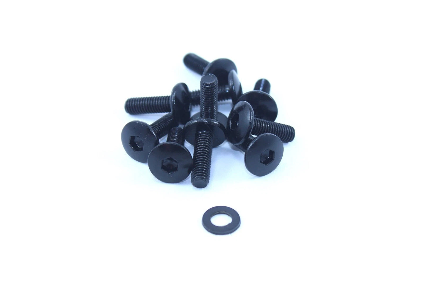 Bolts 10x Black Aluminium Fairing Screen Bolts m5 x 16mm Pan Mushroom Head