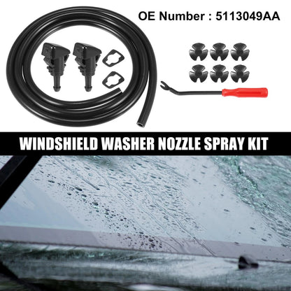 12pcs Front Windshield Washer Nozzle Kit for Chrysler 300C (2004 - 2010)