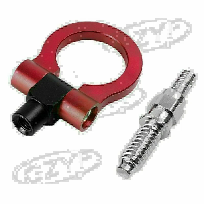 Universal Racing Tow Hook for BMW - Red Aluminum