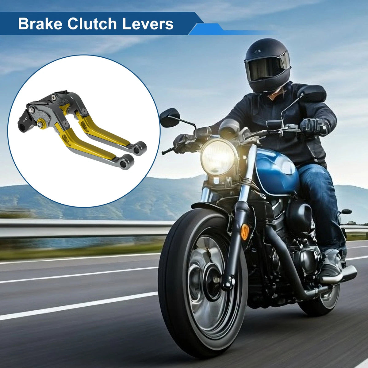 Adjustable Brake Clutch Levers for Honda X11 (1999-2002) - Titanium Gold Tone