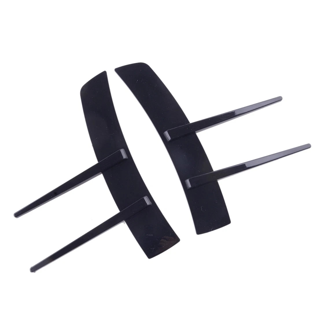 2 x Black Front Side Fender Radiator Grille Covers for Universal Car Models
