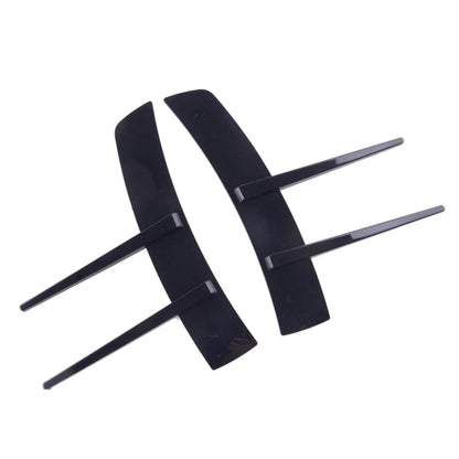 2 x Black Front Side Fender Radiator Grille Covers for Universal Car Models