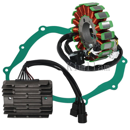 Stator Coil, Regulator Rectifier, Gasket for Suzuki SFV400, SFV650 (2009-2015)