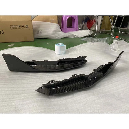Carbon Fiber Rear Bumper Corner Extension Aprons Trim For BMW G80 M3 2021-2015