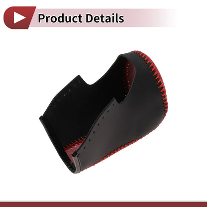 Gear Shift Knob Cover for Honda Accord 2008-2012 Black Red Leather