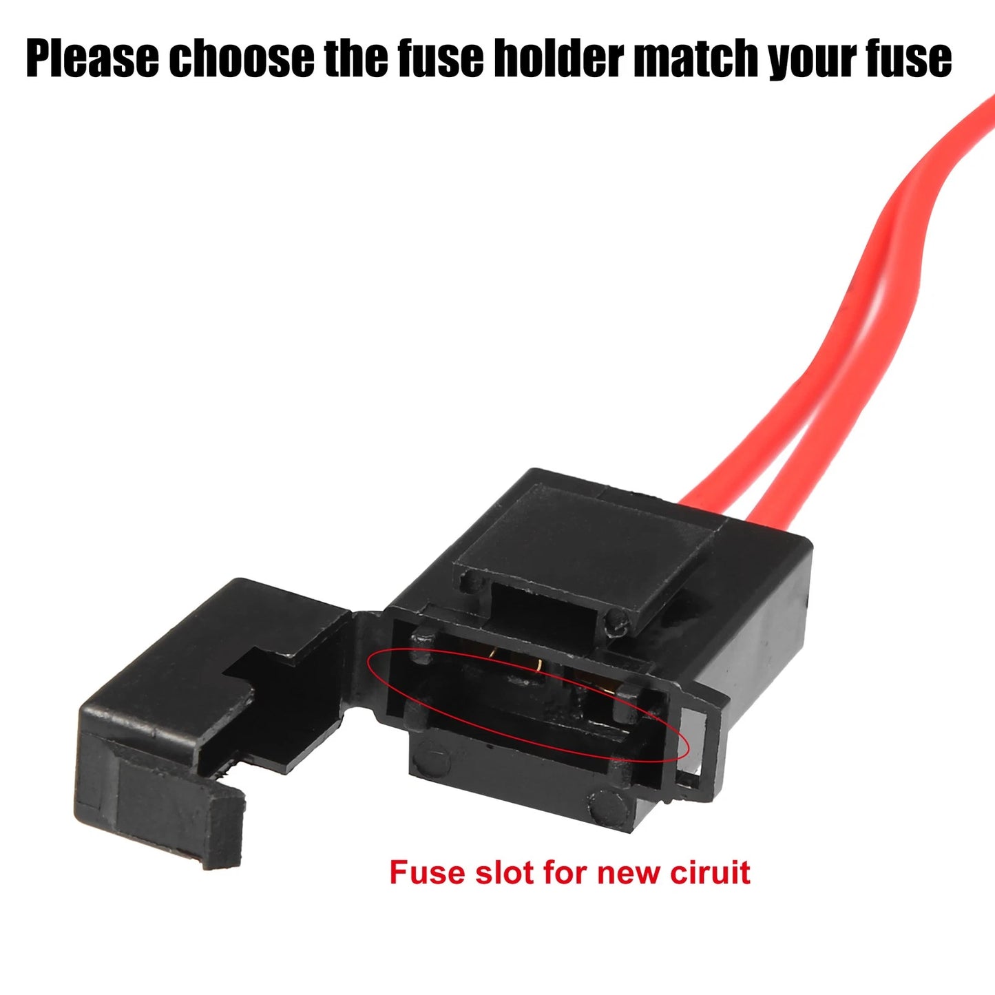 10A Blade Style Fuses Mini Fuse Adapter Tap for Cars