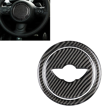 Carbon Fiber Steering Wheel Sticker Cover for Mini Cooper R55 R56 R60 R61 (2007-2021)