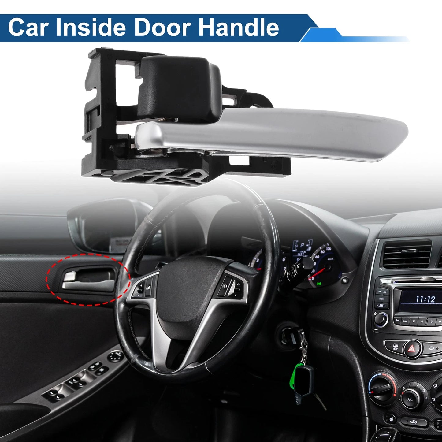 Front Passenger Side Interior Door Handle for Toyota Rav4 (2019-2022)