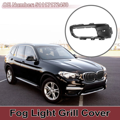 Front Right Fog Light Grill for BMW X5 2007-2010 (1 x Black)