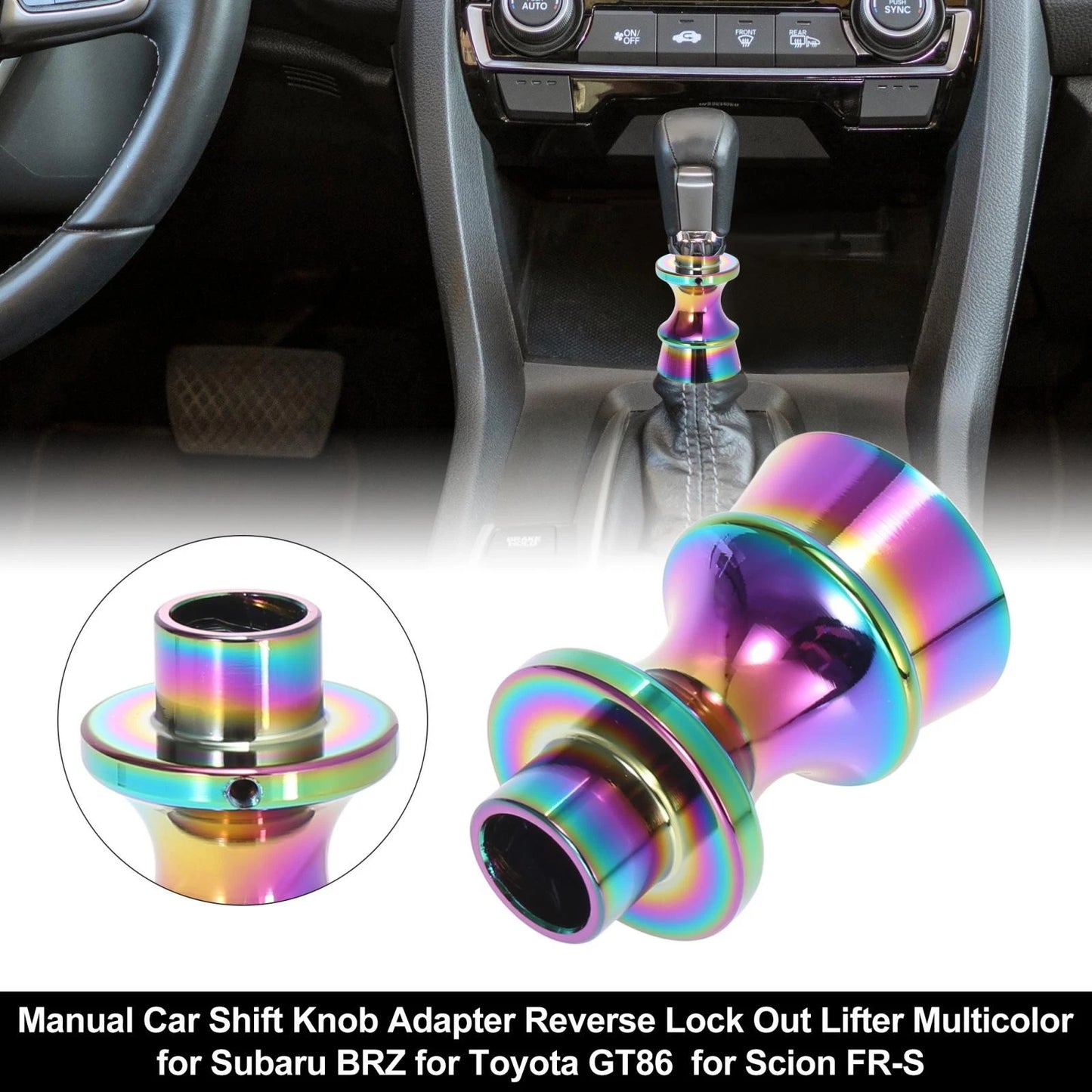 Multicolor Shift Knob Reverse Lock Out for Subaru BRZ & Toyota GT86