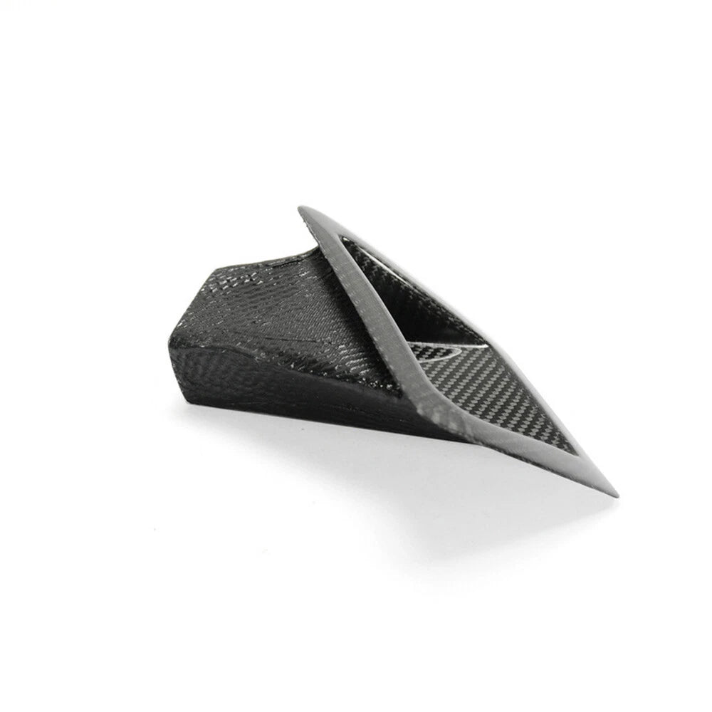 2 x Carbon Fiber Front Bumper Side Air Vent Duct Covers for Nissan 370Z (2009-2020)