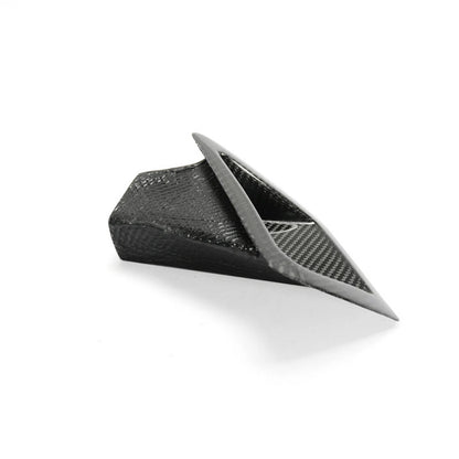 2 x Carbon Fiber Front Bumper Side Air Vent Duct Covers for Nissan 370Z (2009-2020)