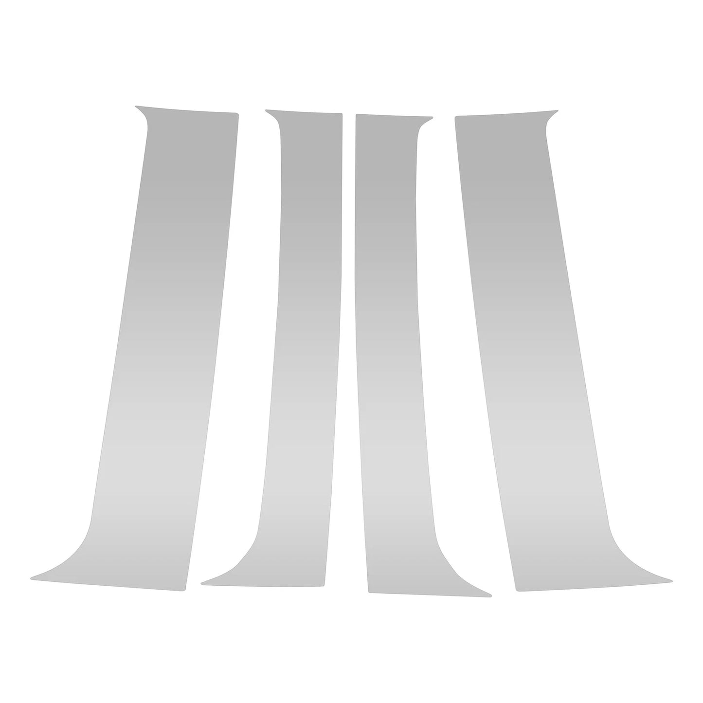 4 Pcs Pillar Window Trim for Chevy Blazer (1995-2005) Silver Tone