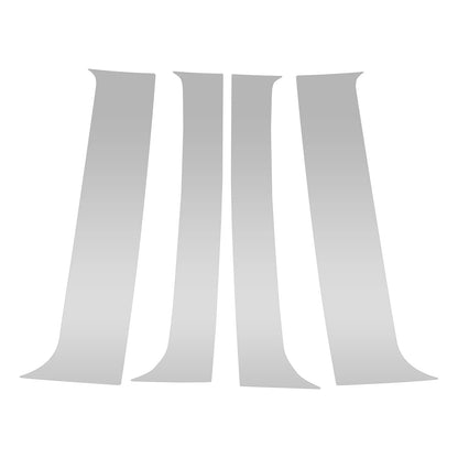 4 Pcs Pillar Window Trim for Chevy Blazer (1995-2005) Silver Tone