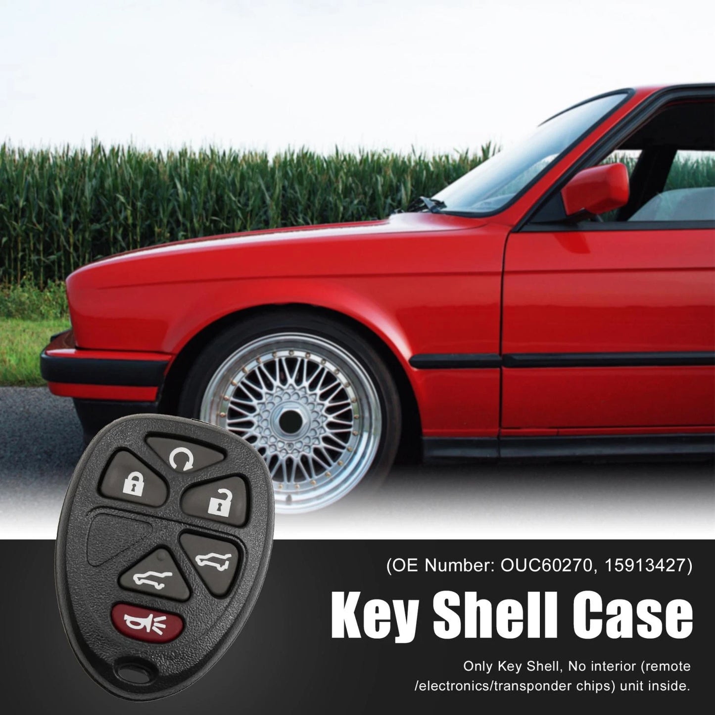 Shell Case 6 Key Buttons for Chevrolet Tahoe (2007-2014)