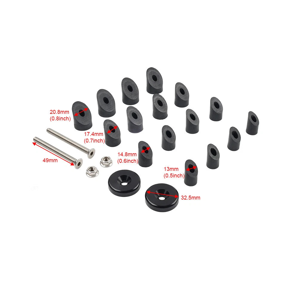 7/8'' 1'' Motorcycle Handlebar Grips & End Caps for Various Models
