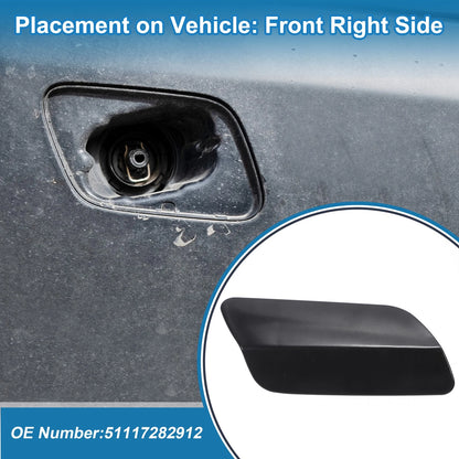 Right Front Bumper Headlight Washer Nozzle Cover Cap for BMW 640i (2012-2015)