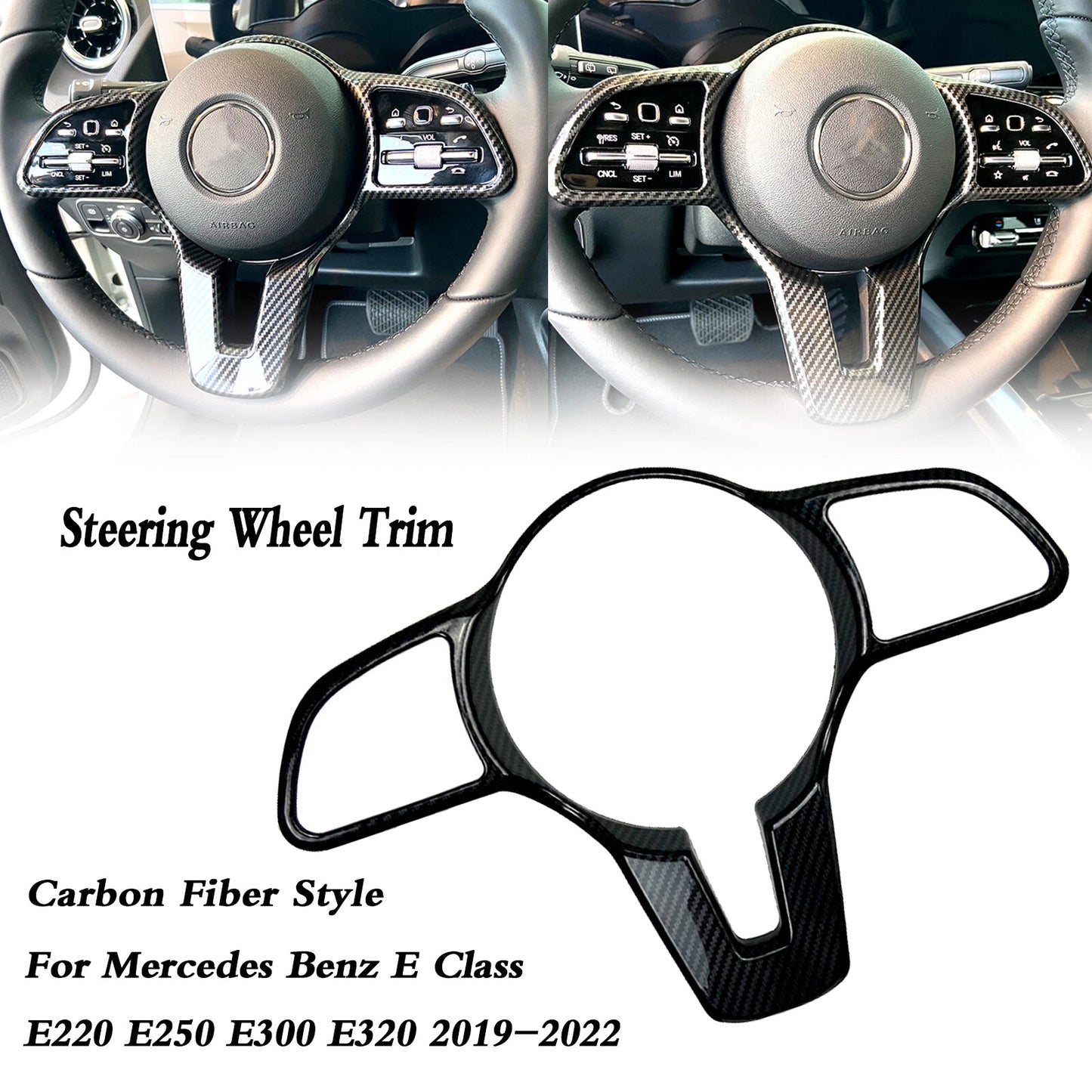 Steering Wheel Cover for Mercedes Benz E-Class W213 (2017-2023)