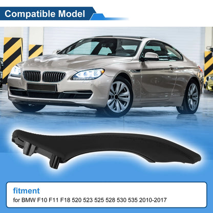 Inner Door Panel Handle for BMW F10 F11 F18 2010-2017 (2 x Black)