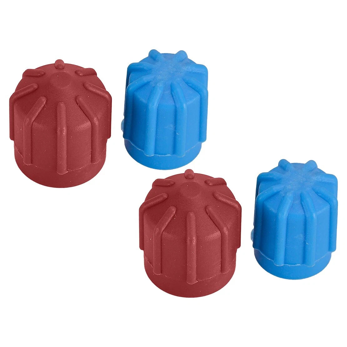 4Pcs A/C System Valve Cap Dust Covers for Car R134a