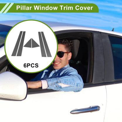 6 Pcs Carbon Fiber Window Trim for Chevrolet Optra (2004-2009)