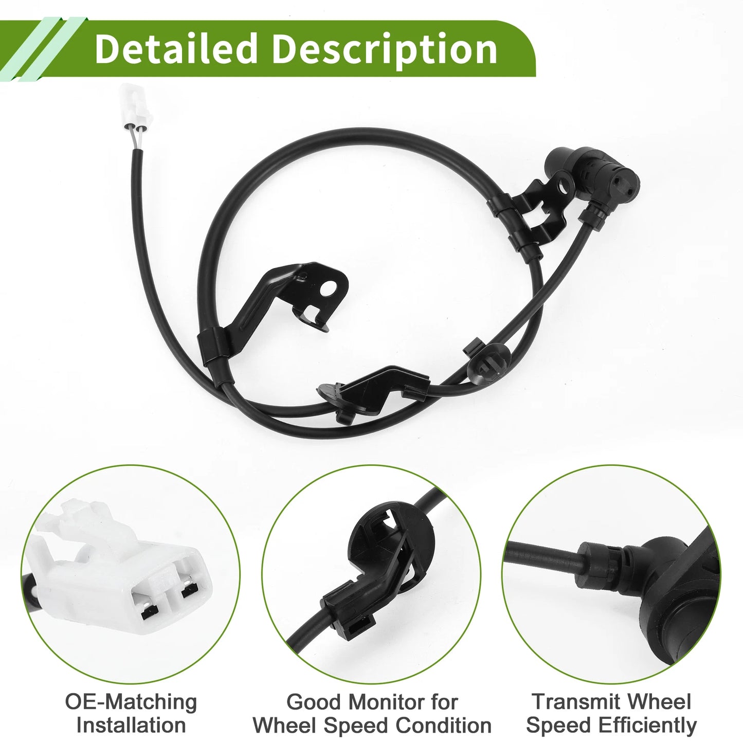 ABS Wheel Speed Sensor for Toyota BB II (2005-2010) - 1 x Front Left