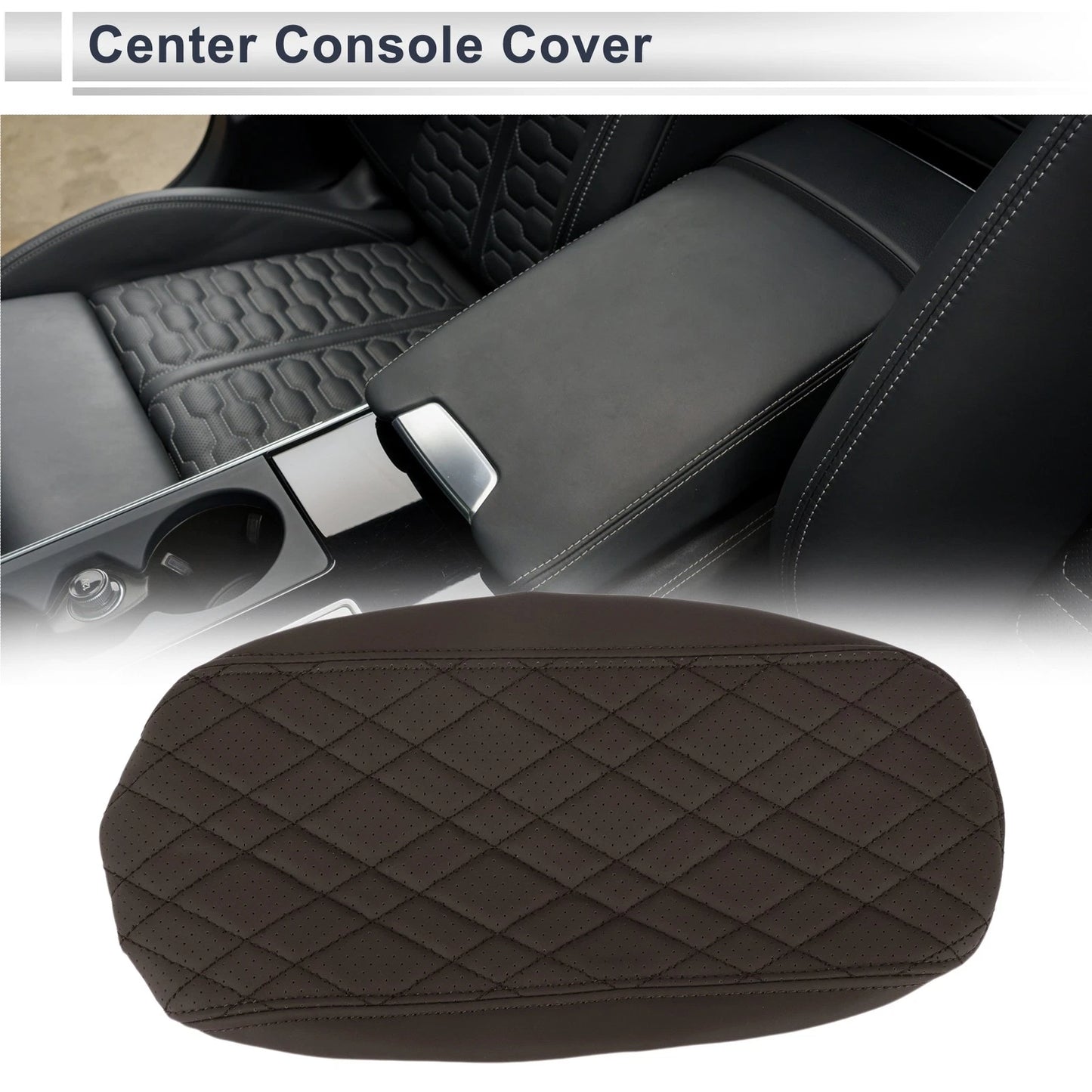 Center Console Cover for BMW 2 Series Deep Brown (2017-2023) 1 Pc