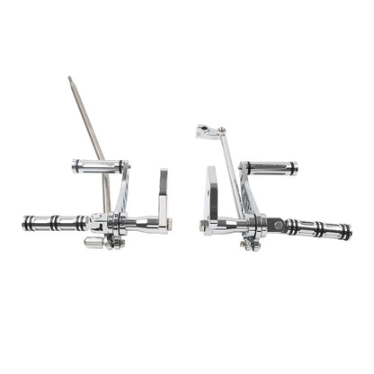 Chrome Forward Controls Footpegs & Levers for Harley Dyna Low Rider (2006-2017)