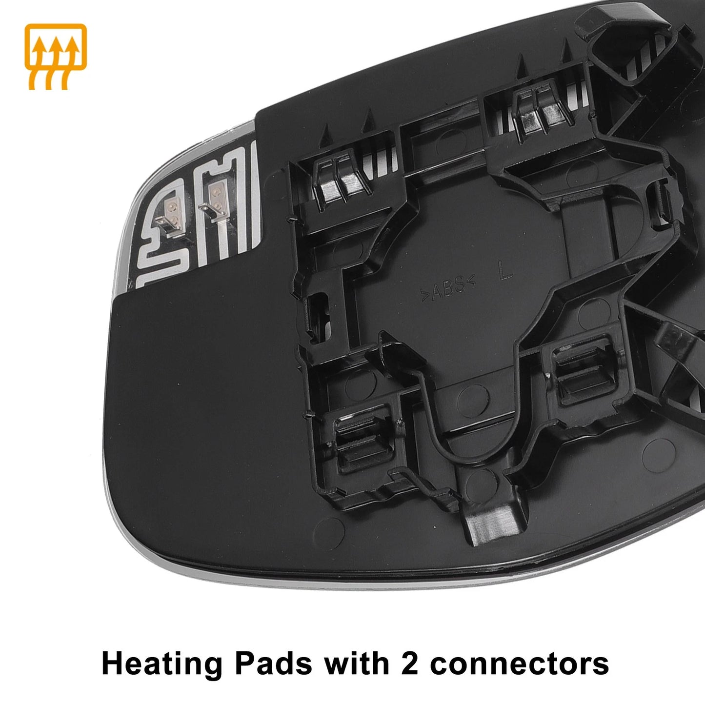 Left Side Heated White Mirror Glass for Honda Odyssey (2014-2017)