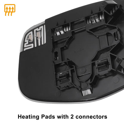 Left Side Heated White Mirror Glass for Honda Odyssey (2014-2017)
