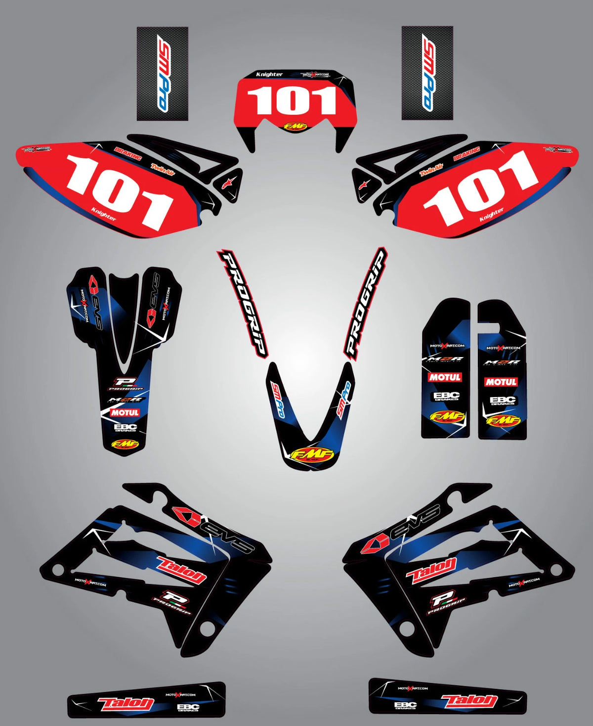 Custom Graphic Kit BARBED Style for Sherco 4.5 5.1 (2005-2008) Stickers