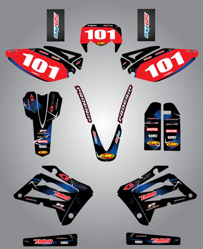 Custom Graphic Kit BARBED Style for Sherco 4.5 5.1 (2005-2008) Stickers