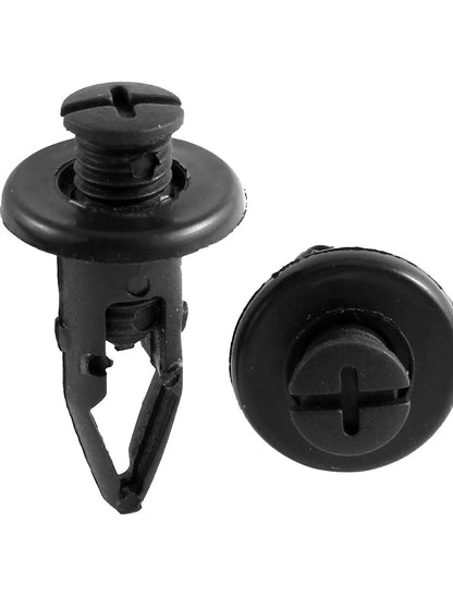Rivet 50x Black Plastic Mudguard Bumper Push Pin Clip 10mm for Toyota
