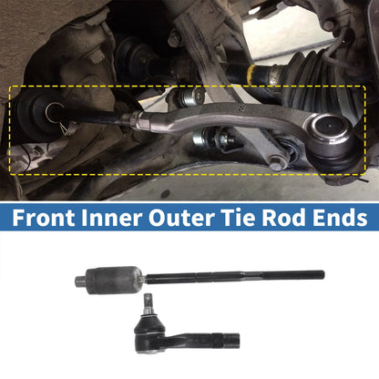 4pcs Front Inner Outer Tie Rod Ends for Ford Explorer (2002-2003)