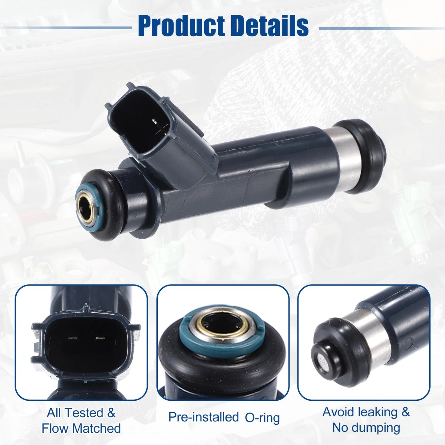 6 x Fuel Injector Nozzle for Toyota Tacoma 4.0L (2005-2011)