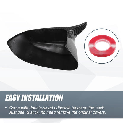 1 Pair Carbon Fiber Pattern Mirror Cover Overlay for BMW X3 G01 / iX3 G08