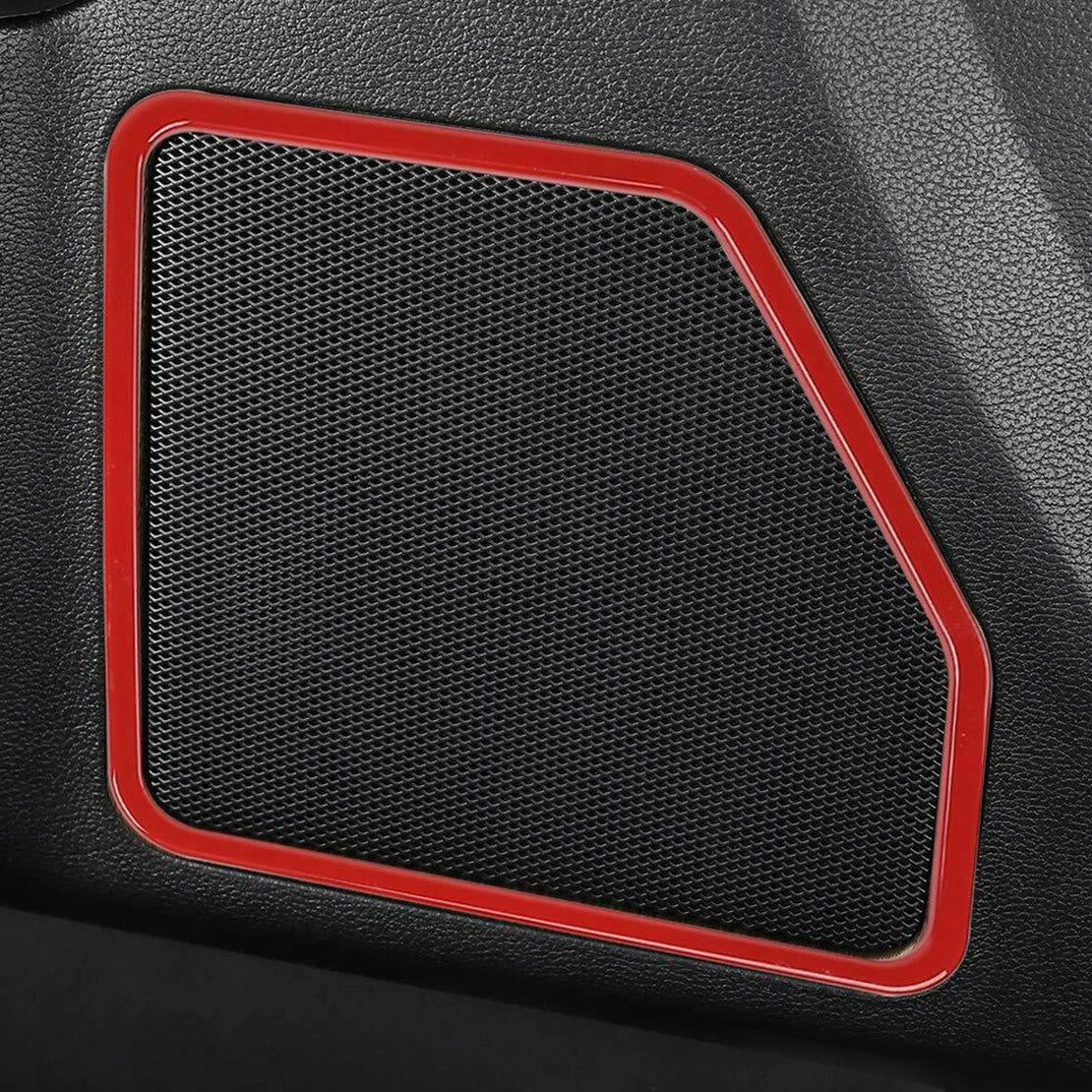 Red ABS Door Speaker Trim Cover for Ford F150 (2015-2017)