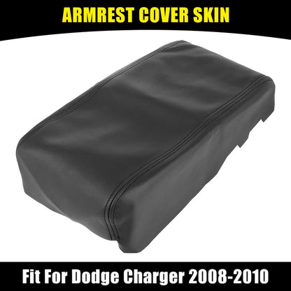 Center Console Lid Armrest Cover for Dodge Charger (2008 - 2010) Black