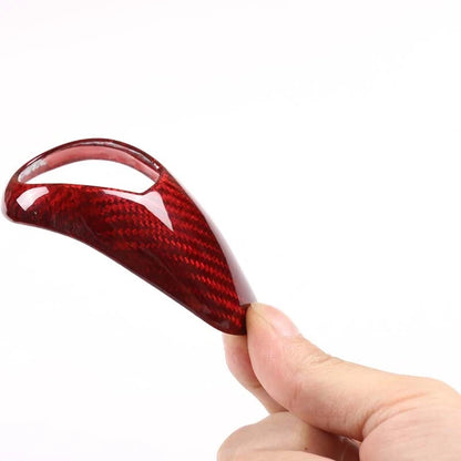 Red Carbon Fiber Gear Shift Knob Head Trim For Bmw M2 F80 M3 M4 M5 M6 X5M X6M
