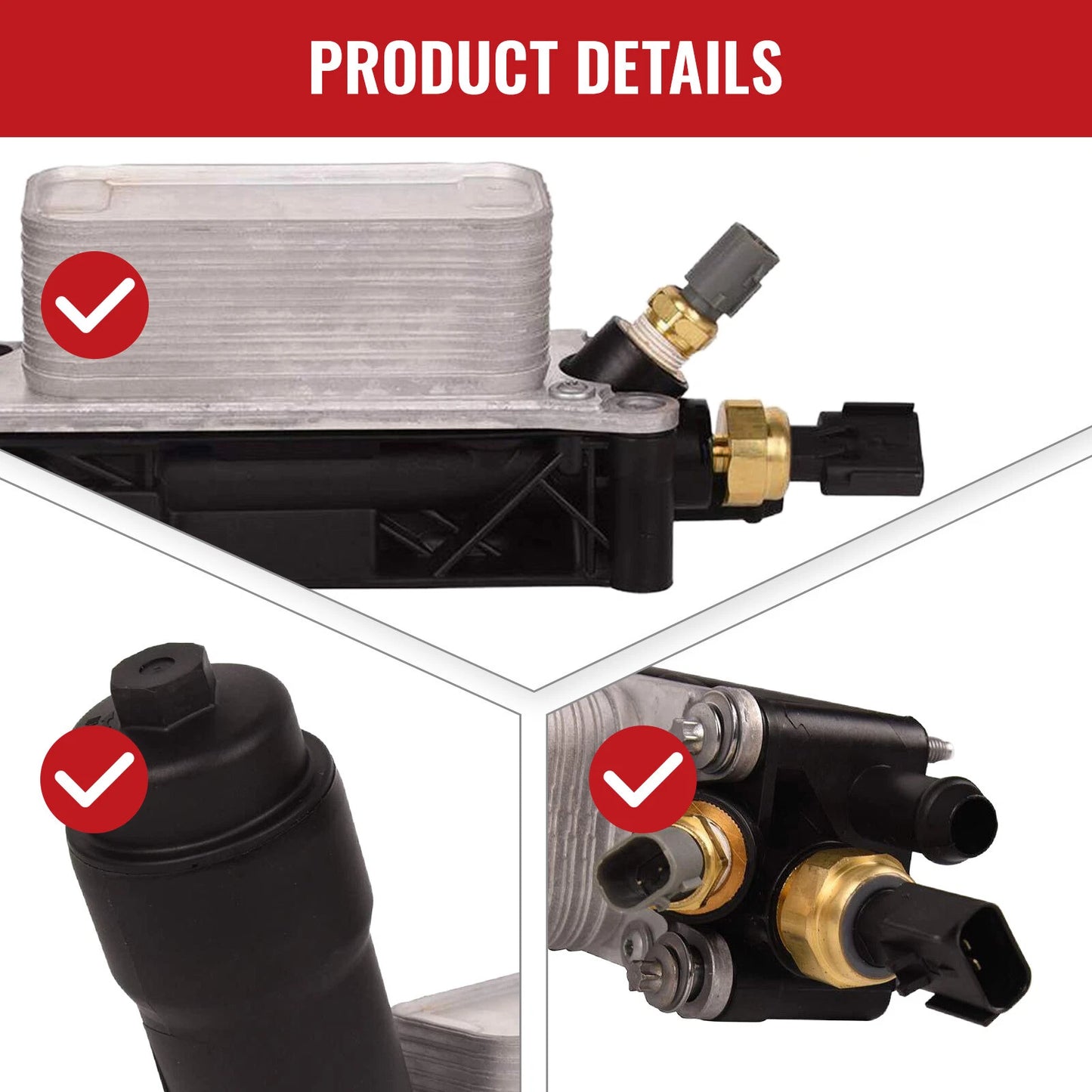Oil Cooler Housing for Jeep Grand Cherokee 3.6L V6 Engine (2011-2013)