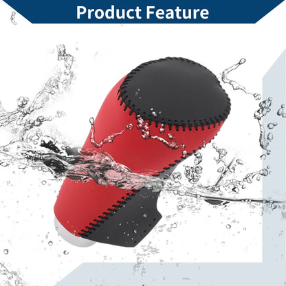 Gear Shift Knob Cover for Chevrolet Malibu Red Black Faux Leather